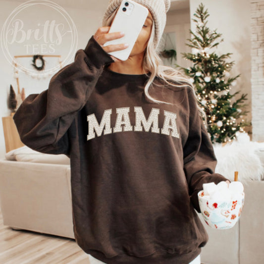 Mama Leapord print sweatshirt