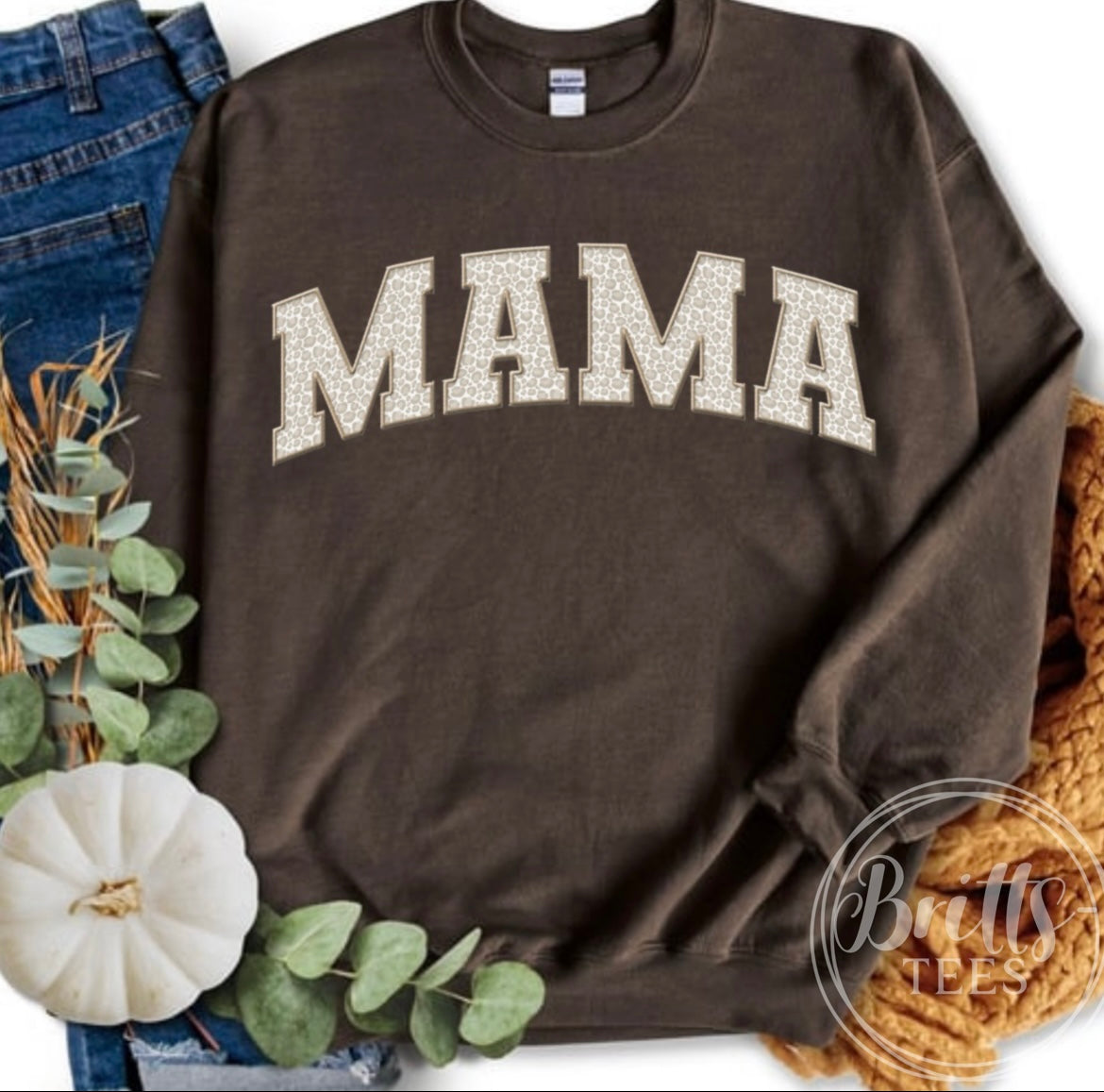 Mama Leapord print sweatshirt